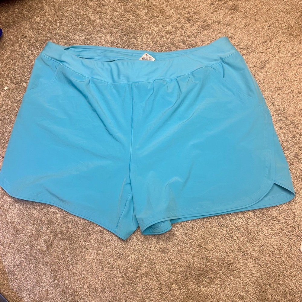 Lands' End Women's Vibrant Blue Athletic Shorts